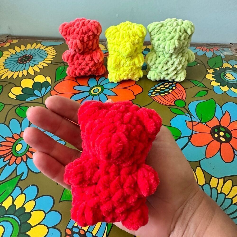 Handcrafted Crochet Gummy Bear Toy